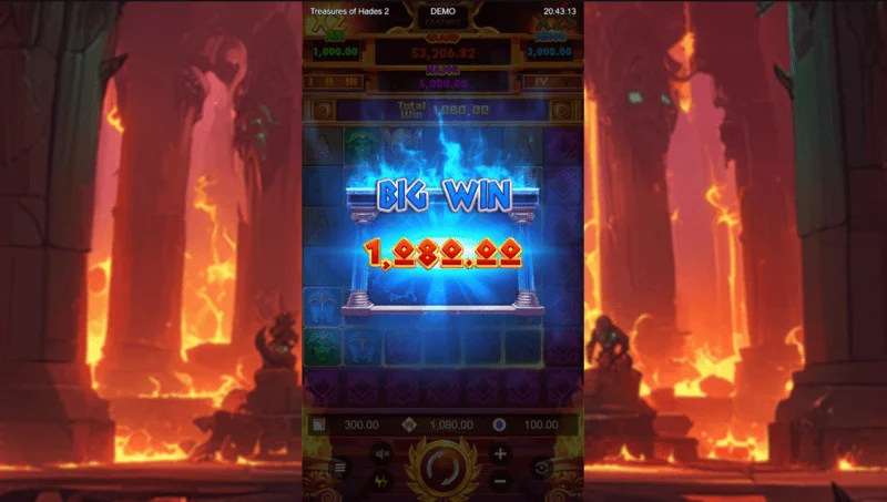 Treasures of Hades 2 – stor vinst på ett utökat 7×7 rutnät i sloten från Rectangle Games